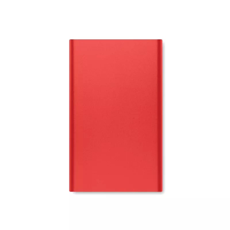 Powerbank płaski 4000 mAh aluminiowy POWERFLAT C - Czerwony (MO6825-05)