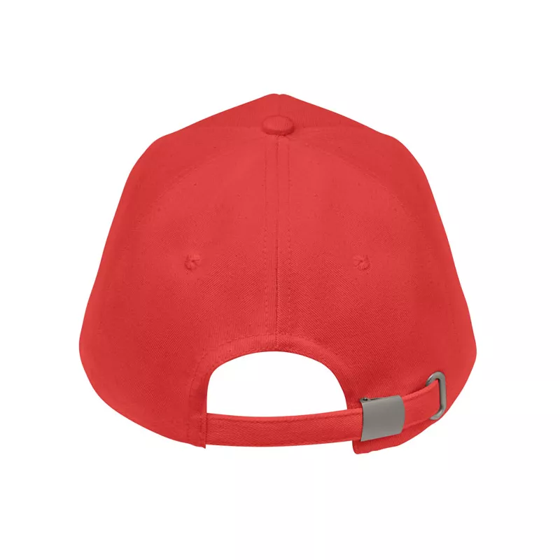 Czapka z daszkiem organiczna 250 g/m² BICCA CAP - Czerwony (MO6432-05)