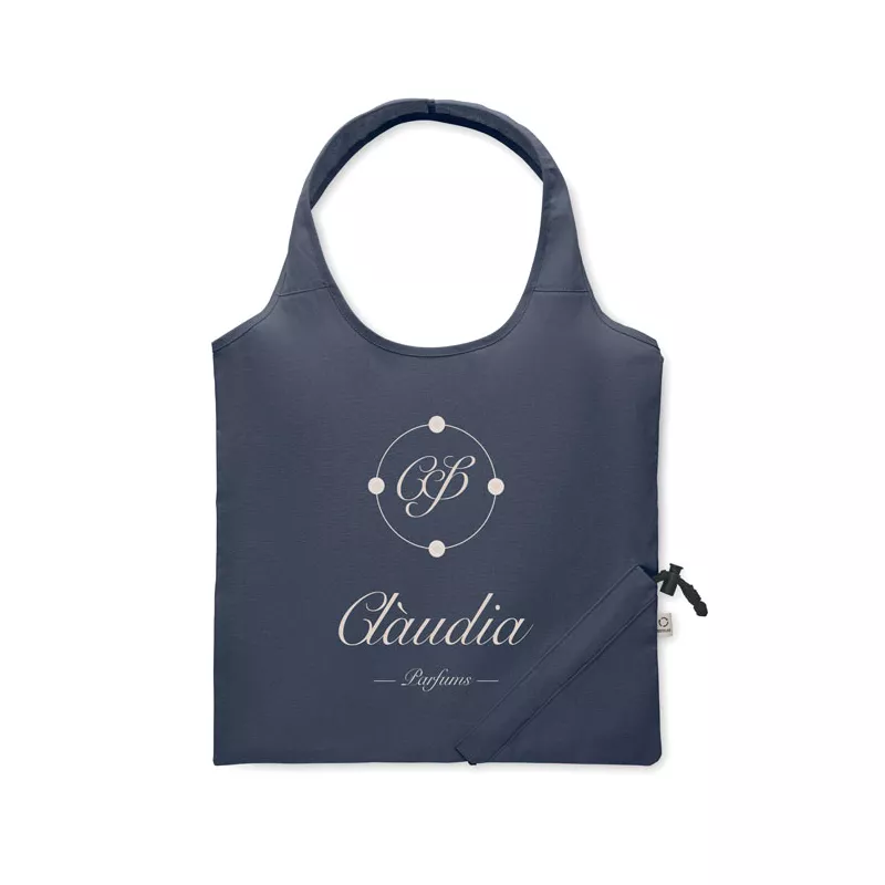 Torba składana z recyklingu 140 g/m² CARRIE COLOUR - Niebieski (MO2487-04)