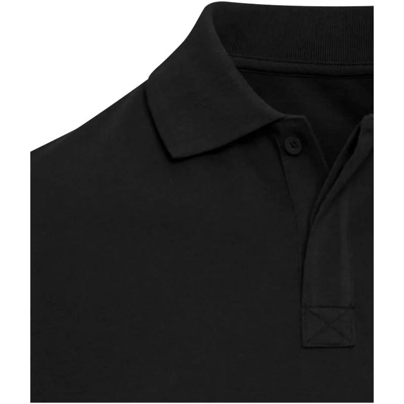 Graphite organiczna koszulka polo unisex o gramaturze 180 g/m², z krótkim rękawem i certyfikatem OCS - Czarny (39559-BLACK)