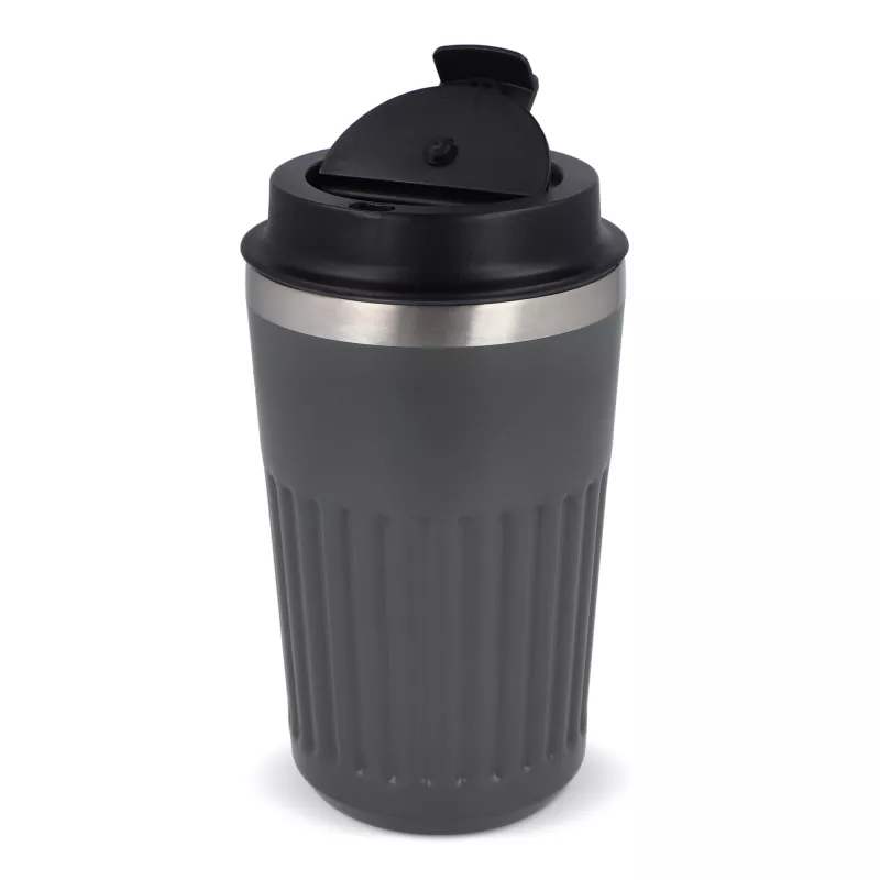 Termos na kawę ze stali nierdzewnej pochodzącej z recyklingu, 400 ml - szary (LT98698-N0061)