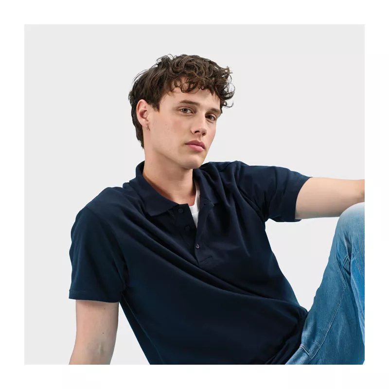 Koszulka polo męska piqué 210 g/m² Sol's SPRING II - Granatowy (S11362-NY)