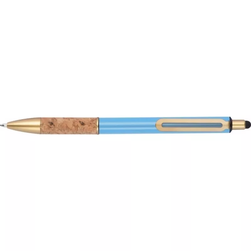 Długopis metalowy touch pen CAPRI - jasnoniebieski (369024)