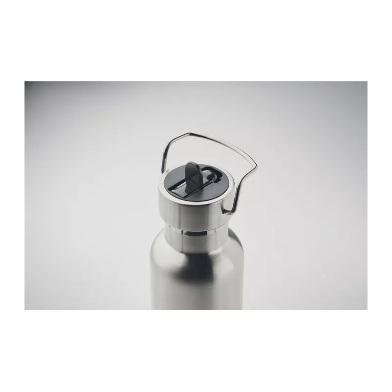 Butelka termiczna ze słomką 660 ml RIFLOW - Srebrny Mat (MO2283-16)