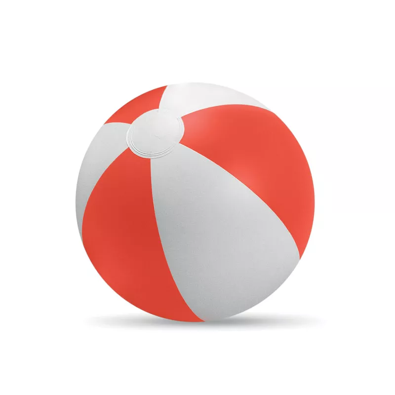 Piłka plażowa dmuchana z PVC 23,5 cm PLAYTIME - Czerwony (IT1627-05)