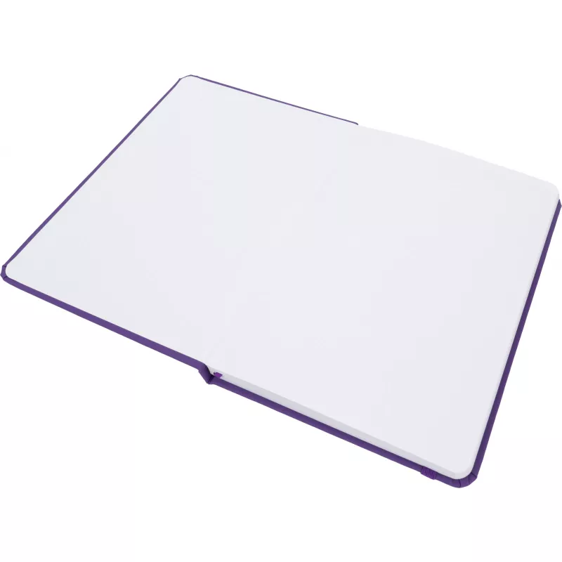 Notatnik A5 w linie z materiałów z recyklingu DOMINIK - fioletowy (2526112)