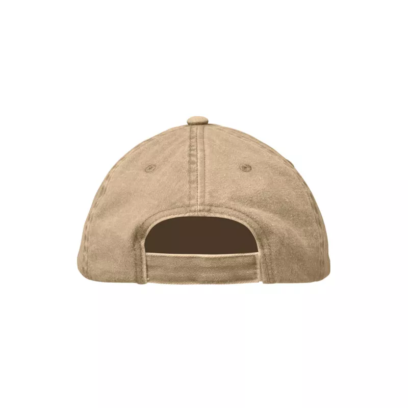Czapka z daszkiem vintage 6-panelowa 265 g/m² BEAU - Khaki (MO2542-39)