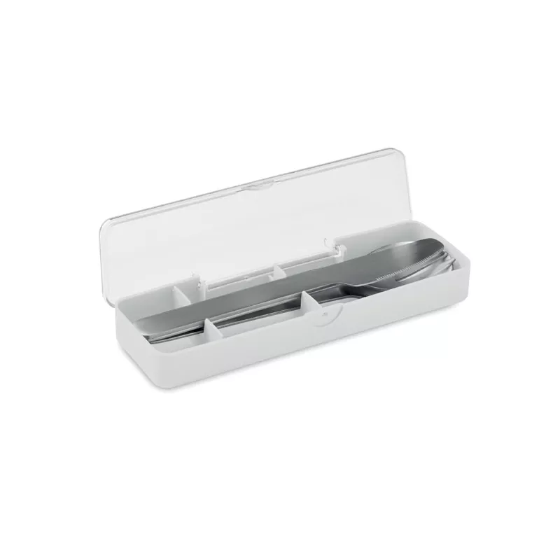 Zestaw sztućców stalowych w etui MESTECK - Bialy (MO2677-06)