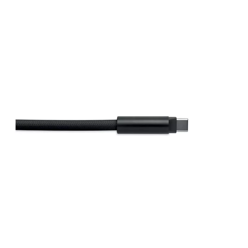 Smycz do telefonu z kablem 60W USB-C COCHARGE - Czarny (MO2618-03)