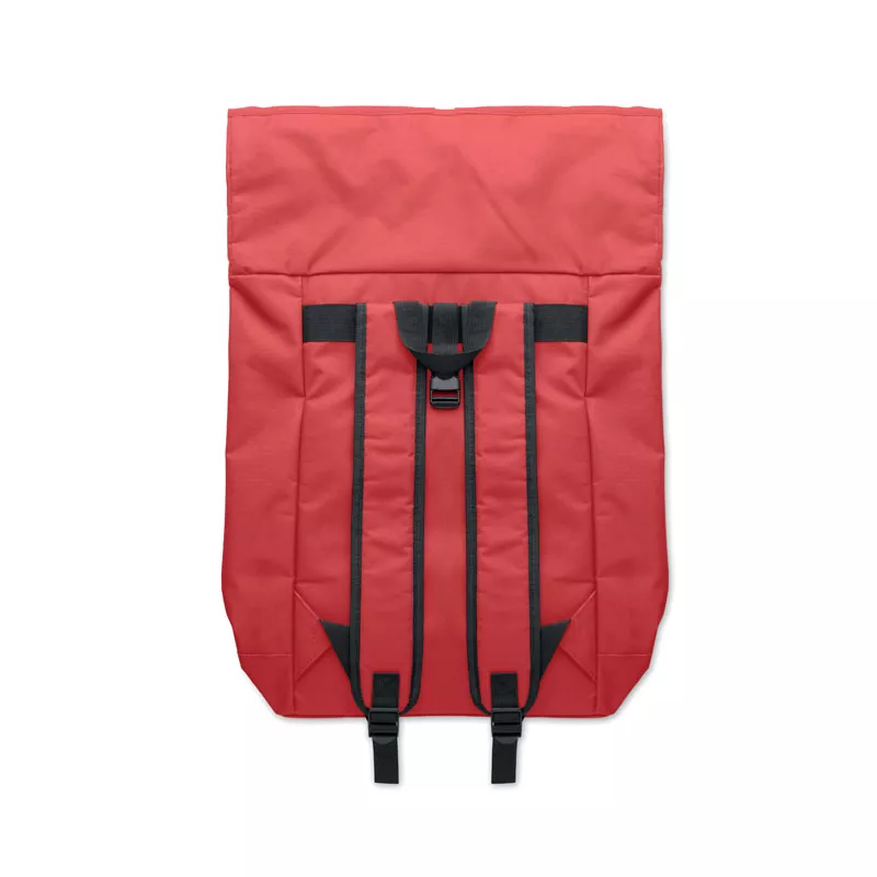 Plecak rolltop na laptop 15" z poliestru 600D IREA - Czerwony (MO2170-05)