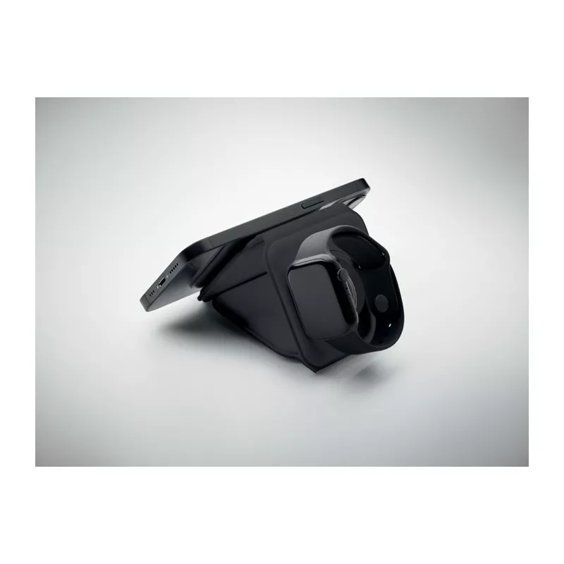 Stacja ładująca składana 3 w 1 15W ORIO - Czarny (MO2145-03)