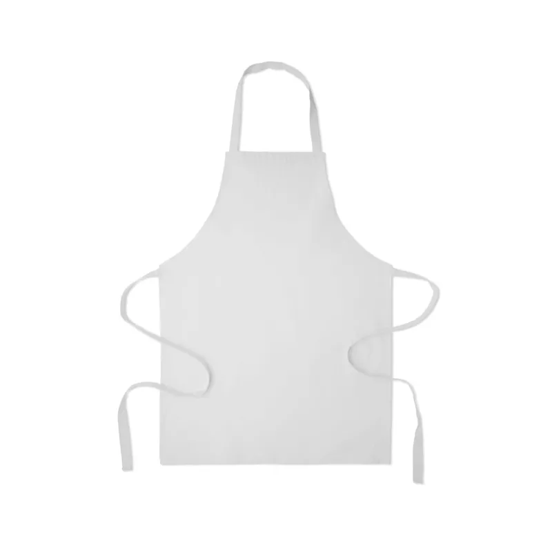 Fartuch z bawełny z recyklingu 180 g/m² SOUS COLOUR - Bialy (MO2571-06)