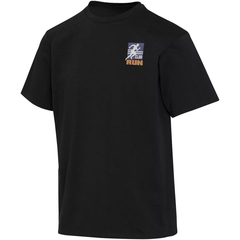 Lucas 280 g/m2 koszulka oversize unisex z bawełny organicznej z certyfikatem OCS  - Czarny (39562-BLACK)