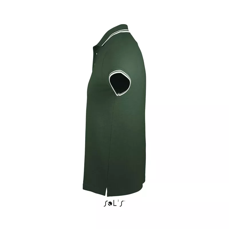 Koszulka polo męska bawełniana 200 g/m² Sol's PASADENA - Forest Green/White (S00577-FE)