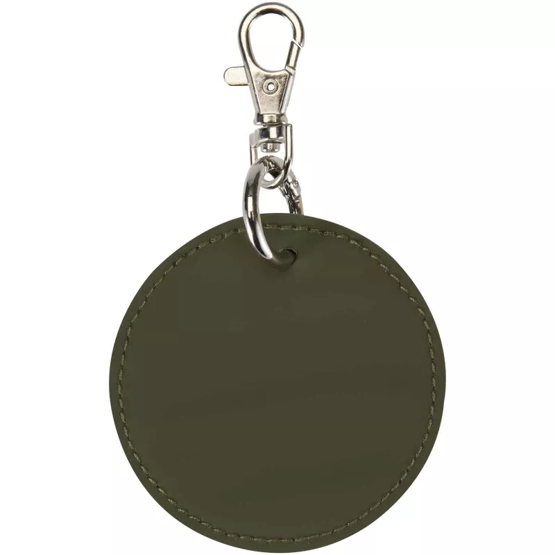 Resi Plus brelok z okrągłą zawieszką z recyklingowanego materiału z certyfikatem GRS  - Leśny zielony (13014064)