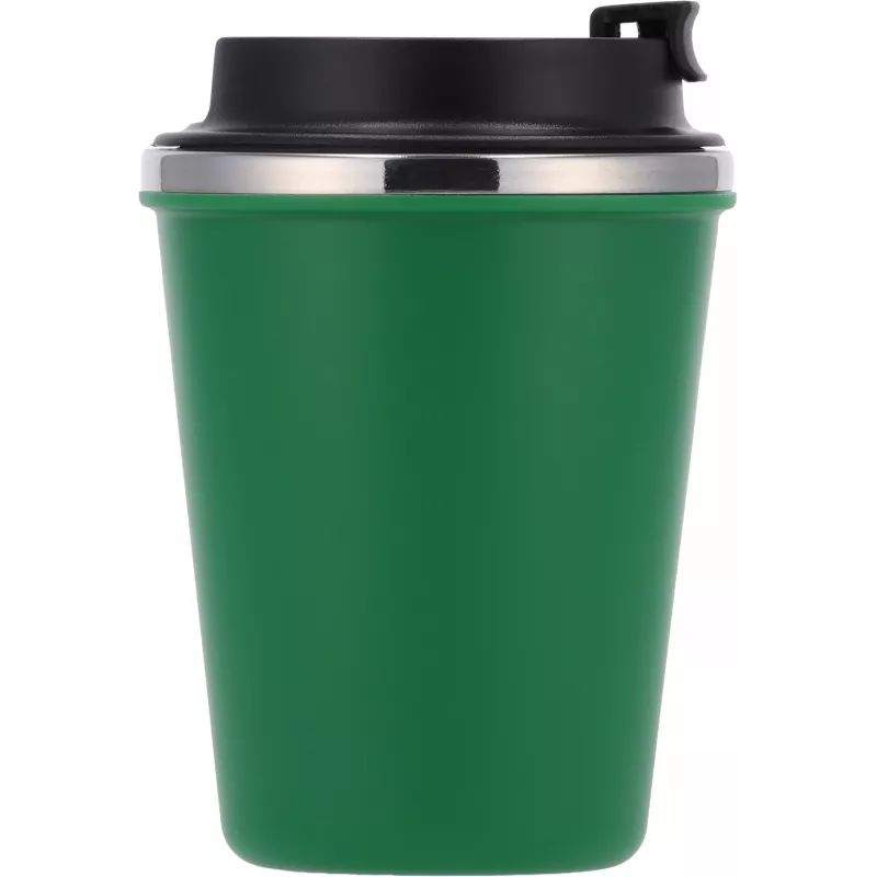 Kubek termiczny 350 ml z powłoką z recyklingu METODY - zielony (8496209)