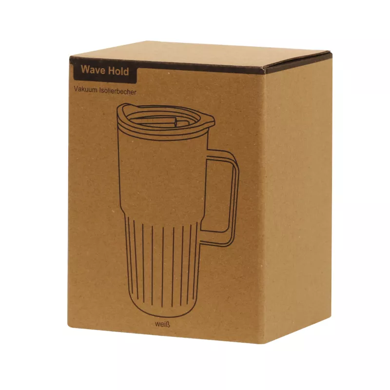 Próżniowy kubek 450 ml WAVE HOLD - biały (56-0304710)