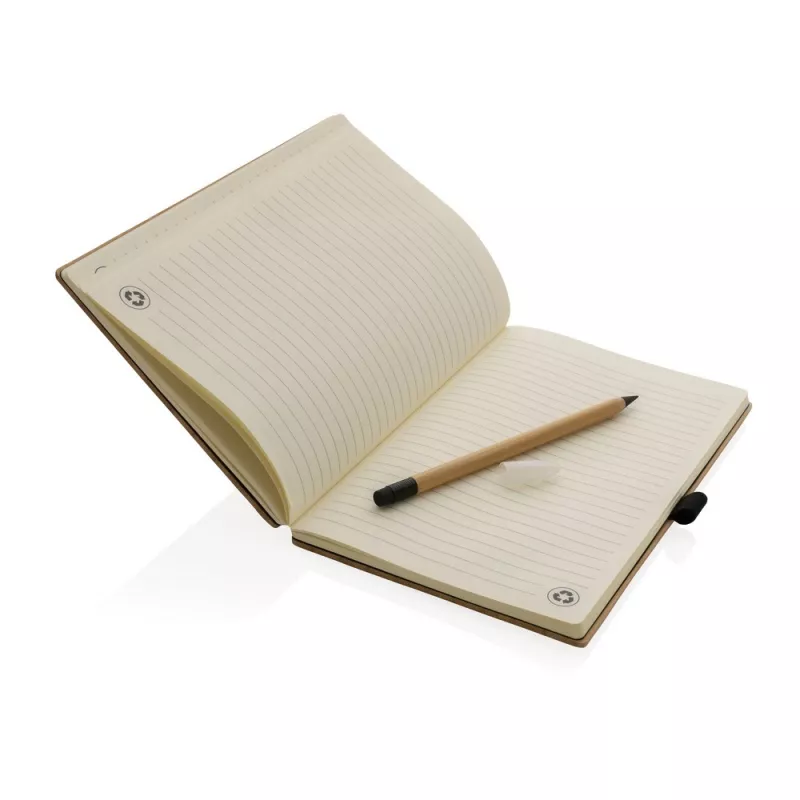 Bambusowy notatnik A5 z ołówkiem Infinity - brązowy (P774.469)