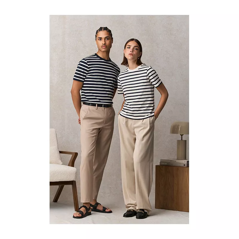 Koszulka unisex organiczna 175 g/m² Sol's LEGEND - Off White| Navy (S03981-AZ)