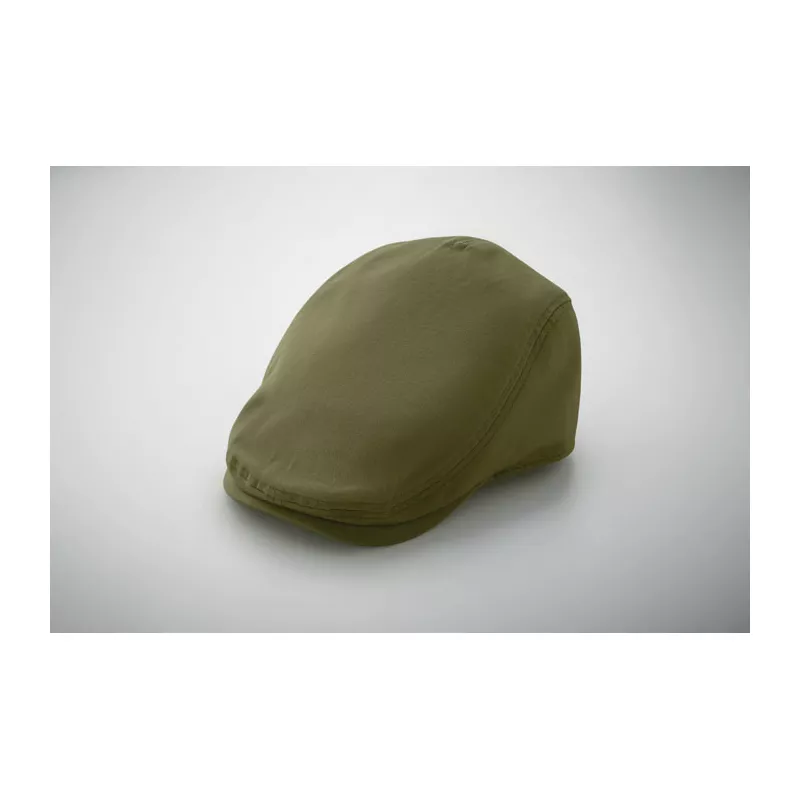 Czapka kaszkiet z bawełny twill 235 g/m² FLAT PEAK - Zieleń Wojskowa (MO2850-49)