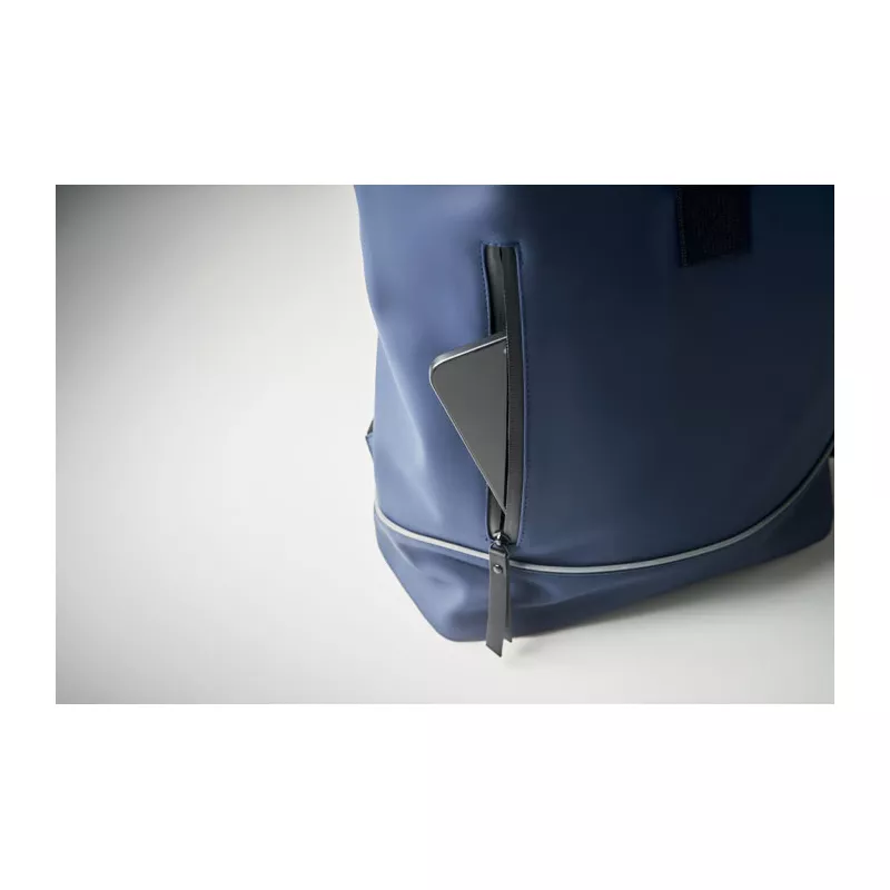 Plecak na laptop 15" z PU z odblaskiem LAPTOSA - Niebieski (MO2581-04)