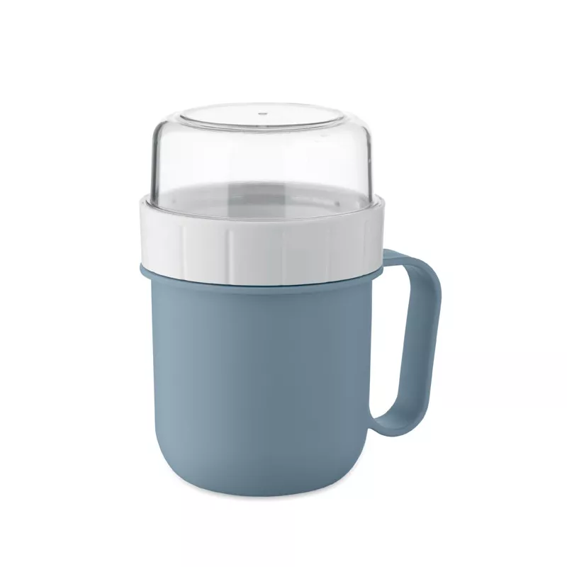 Kubek śniadaniowy z pojemnikiem 450 ml CUP ON GO - Petrol (MO2679-20)