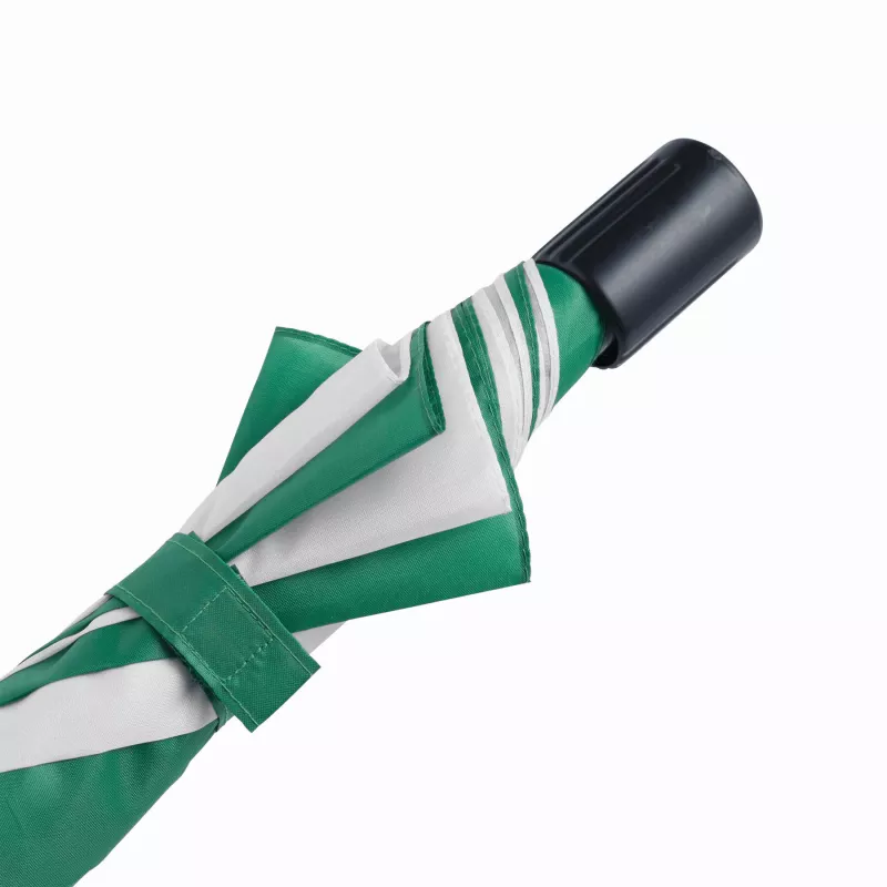 Parasol składany bez automatu REGULAR - biały, zielony (56-0101113)