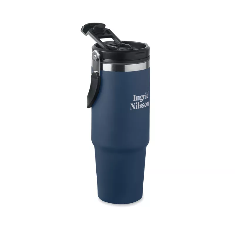 Kubek termiczny ze słomką ze stali 850 ml SUMA HAND - Francuski Granat (MO2561-85)