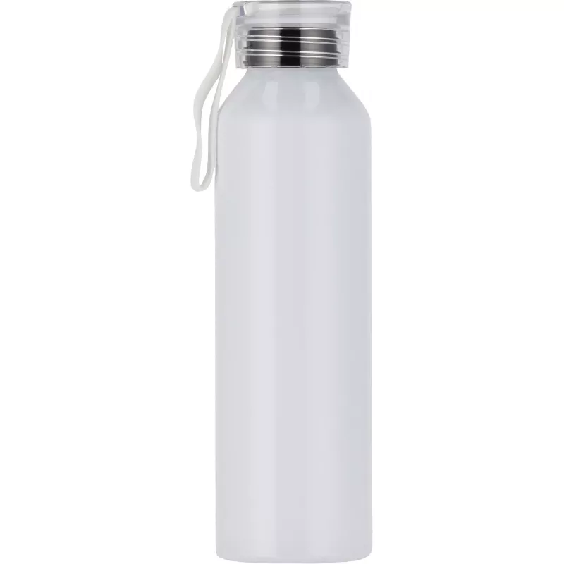 Butelka z aluminium z recyklingu CORK 600 ml - biały (424706)