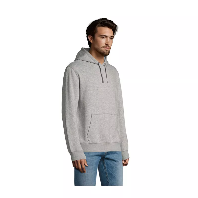 Bluza męska z kapturem 280 g/m² Sol's SPENCER - Szary Melanż 2 (S02991-GY)