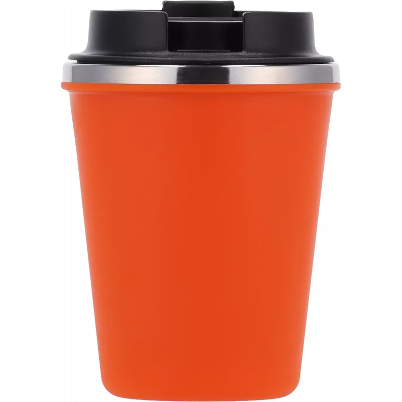 Kubek termiczny 350 ml z powłoką z recyklingu METODY - pomarańczowy (8496210)