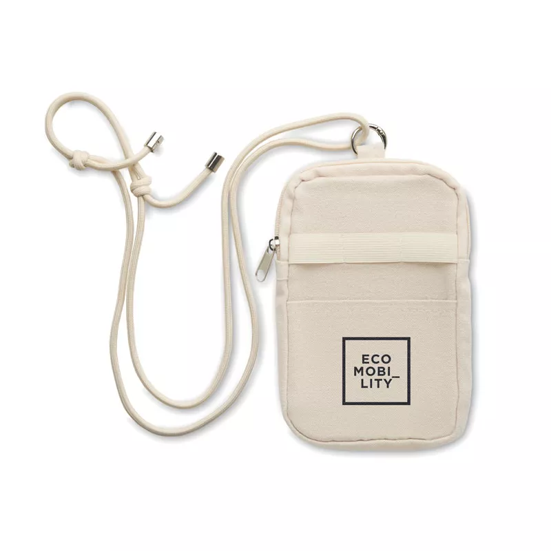 Torebka na telefon z recyklingu 280 g/m² MOBIBOLSA - Bezowy (MO2519-13)