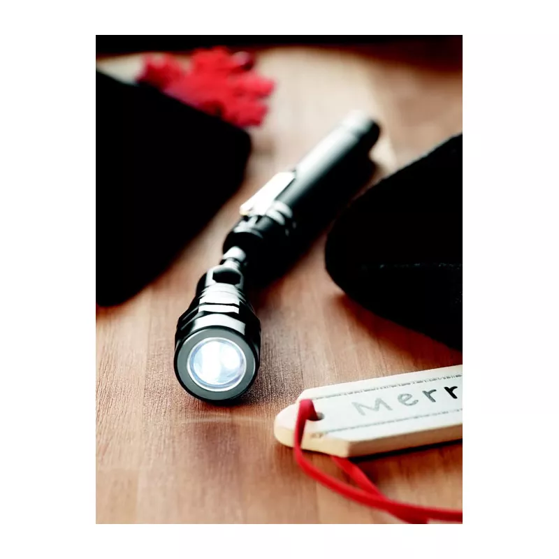 Latarka teleskopowa z magnesem STRETCH-TORCH - Czarny (MO8621-03)