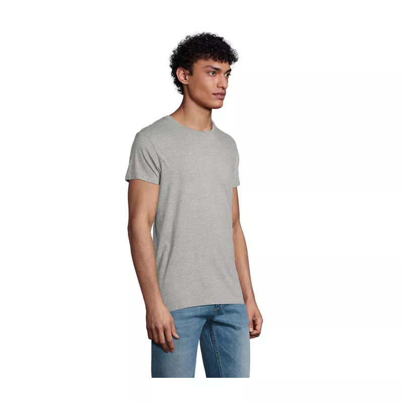 Koszulka męska organiczna 175 g/m² Sol's PIONEER MEN - Szary Melanż (S03565-GM)