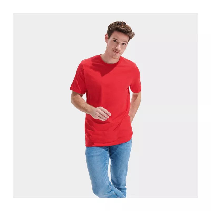 Koszulka unisex z czesanej bawełny Sol's TUNER - Czerwony (S04203-RD)