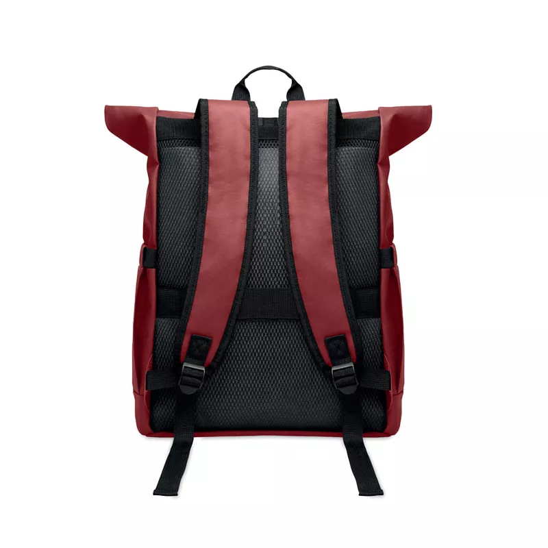 Plecak rolltop na laptop RPET 600D BANGKOK ROLL - Burgund (MO2643-02)