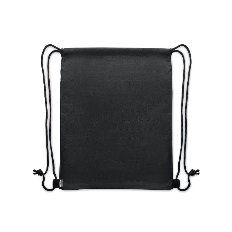 Worek ze sznurkiem z RPET 600D z kieszenią BANGKOK BAG - Kamienny Szary (MO2639-15)