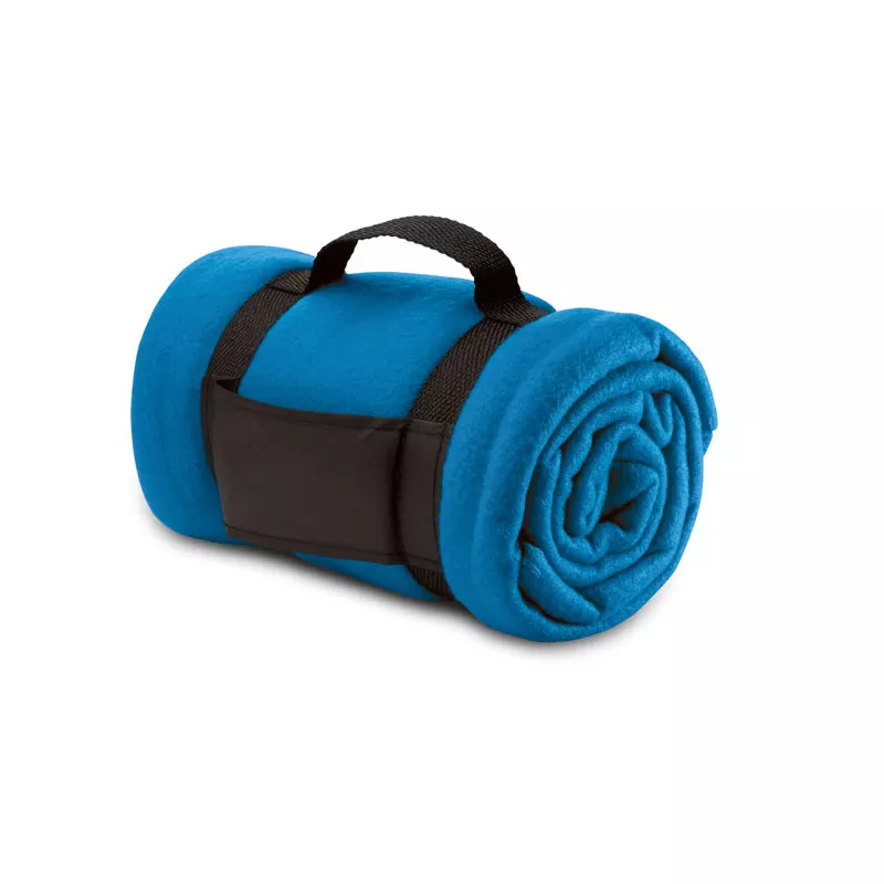 Koc polarowy z rączką 120x150 cm 180 g/m² STAVENGER - Niebieski (MO7245-37)