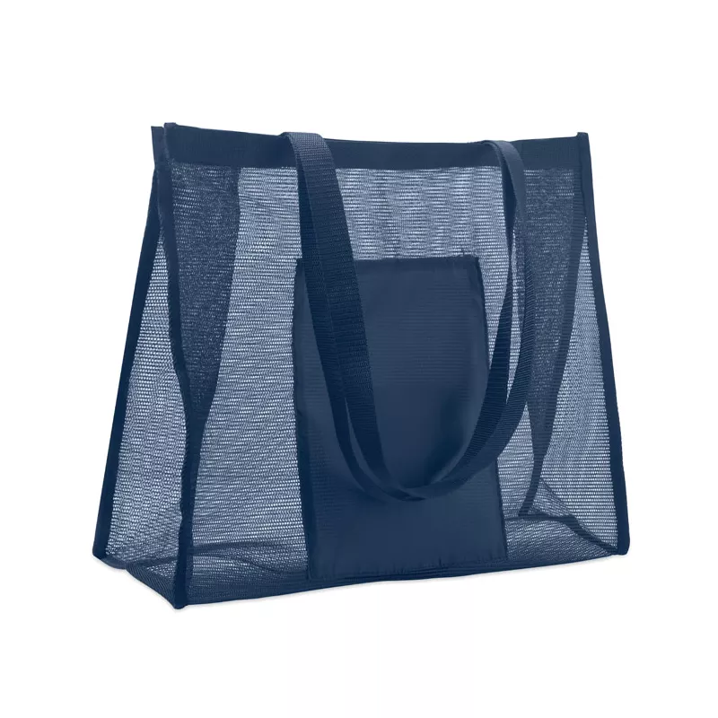 Torba na zakupy z siatki RPET 20 l LIMP - Niebieski (MO2836-04)