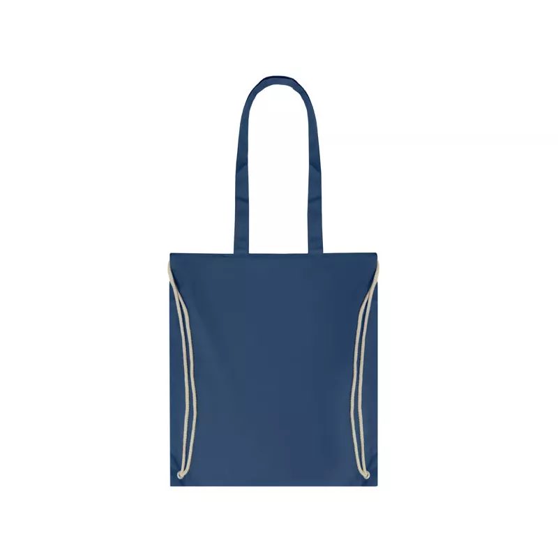 Torba płócienna barwiona ze sznurkiem 220 g/m² MOIRA - Niebieski (MO9041-04)