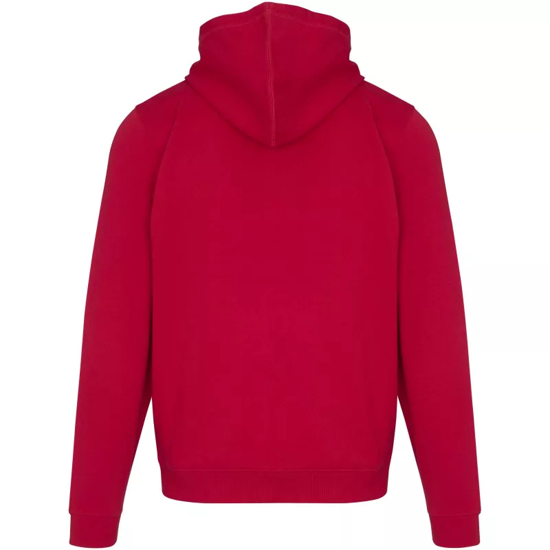 Jasper bluza unisex z kapturem z materiału organicznego pochodzącego z recyklingu z certyfikatem OCS, o gramaturze 280 g/m² - Czerwony (39666-RED)