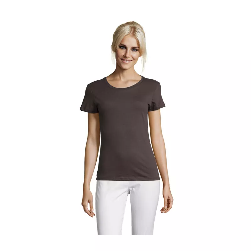 Koszulka damska dopasowana 150 g/m² Sol's REGENT WOMEN - Ciemny Szary (S01825-DG)