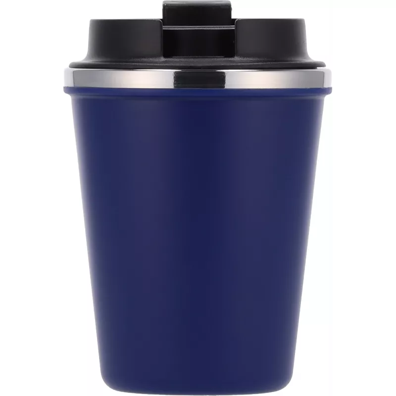 Kubek termiczny 350 ml z powłoką z recyklingu METODY - granatowy (8496244)