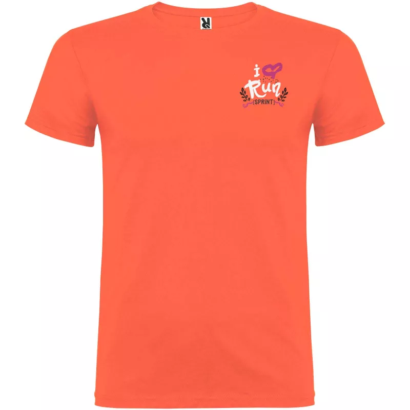 Koszulka T-shirt męska bawełniana 155 g/m² Roly Beagle - Koralowy (R6554-CORAIL)