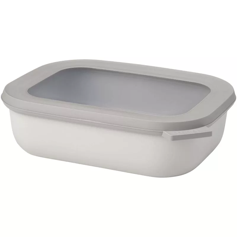 Mepal Cirqula 1000 ml – prostokątna wielofunkcyjna miska - Biały (11319601)