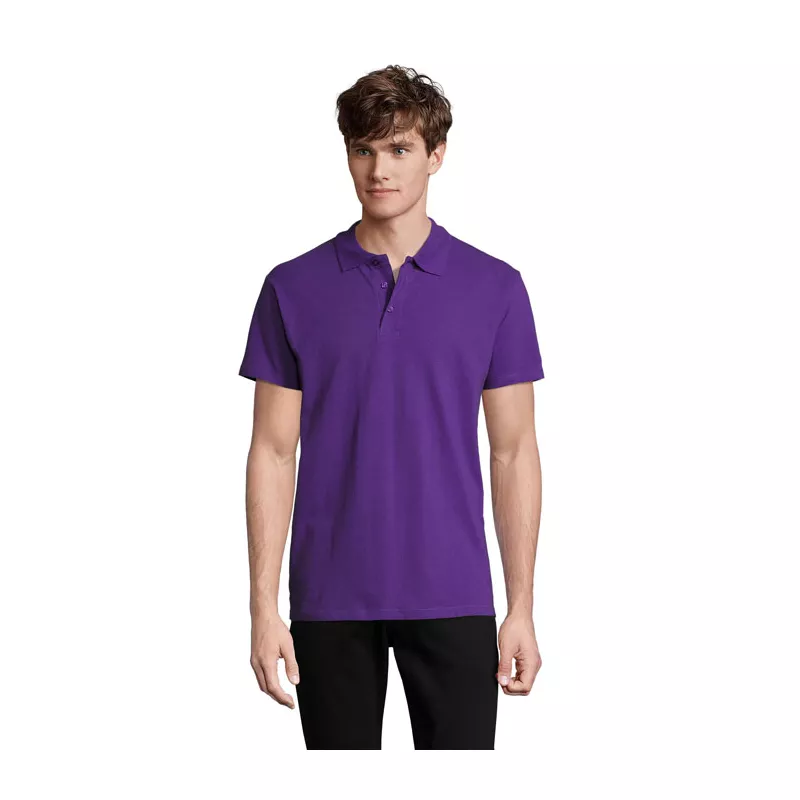 Koszulka polo męska piqué 210 g/m² Sol's SPRING II - Dark Purple (S11362-DA)