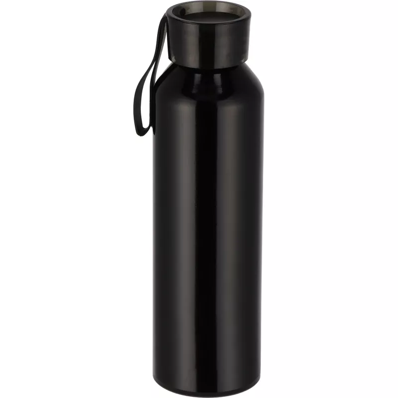 Butelka z aluminium z recyklingu CORK 600 ml - czarny (424703)