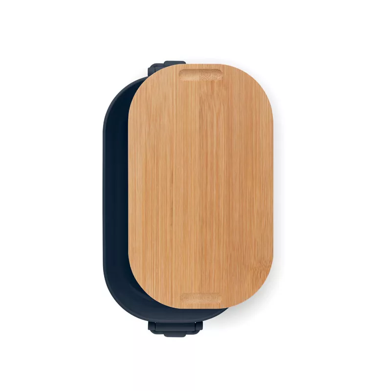 Lunchbox z PP z bambusową pokrywką 700 ml LEKKER - Francuski Granat (MO2459-85)