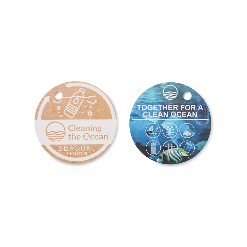 Ręcznik hammam z recyklingu 70x140 cm 300 g/m² MAR - Turkusowy (MO2057-12)