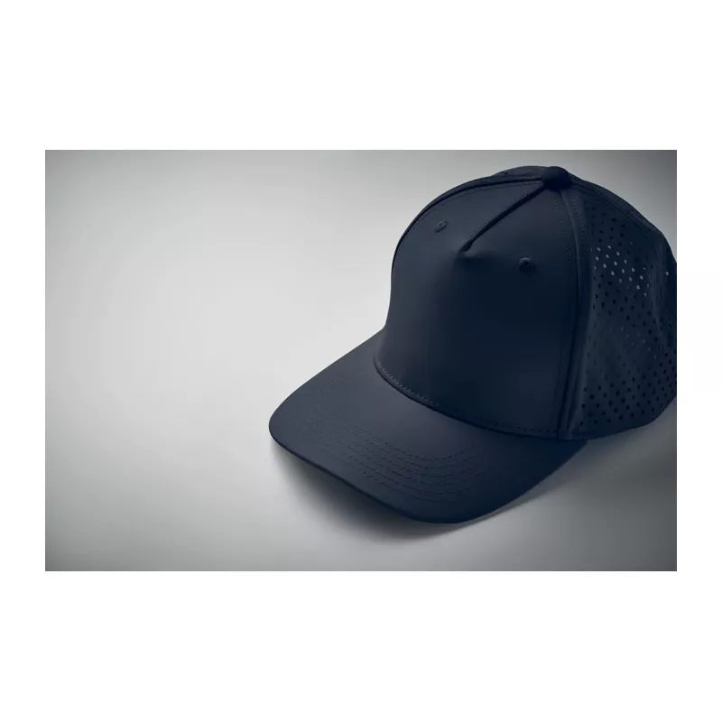 Czapka z daszkiem sportowa 5-panelowa 130 g/m² CAPO - Francuski Granat (MO2543-85)